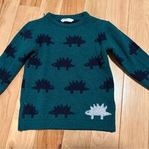 Marks & Spencer Teal Sweater with Dinosaur Pattern